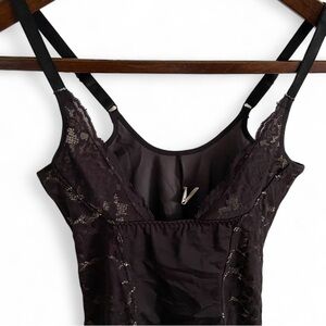 Maidenform Black‎ Firm Foundations Cool Comfort Torsette Shapewear Size S